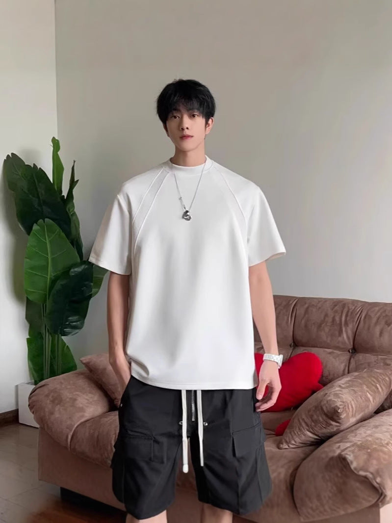 Men's Boxy Fit Short Sleeve Cotton T-Shirt | Stylish Summer Comfort