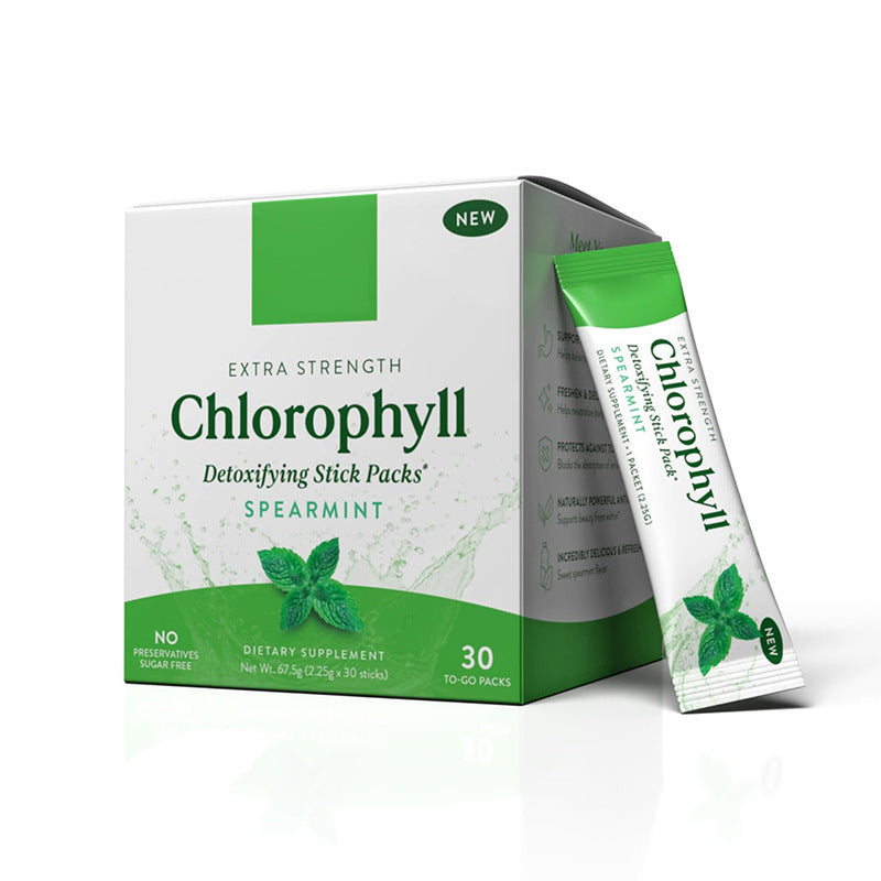 Natural Chlorophyll Powder Packets | Organic Nutritional Supplement