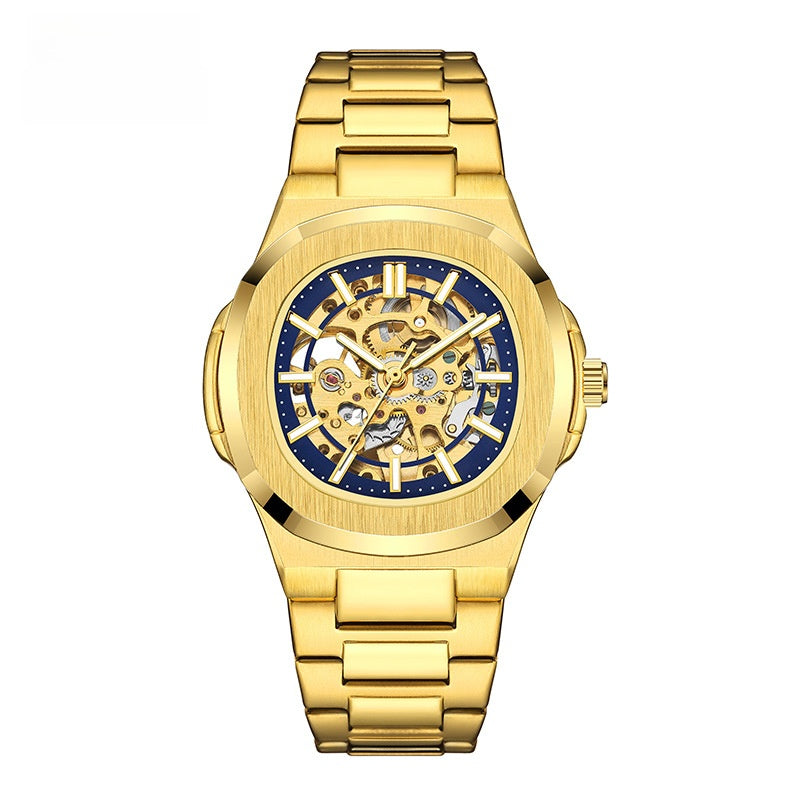 Luminous Double-Sided Hollow Men's Watch | Elegant Automatic Timepiece