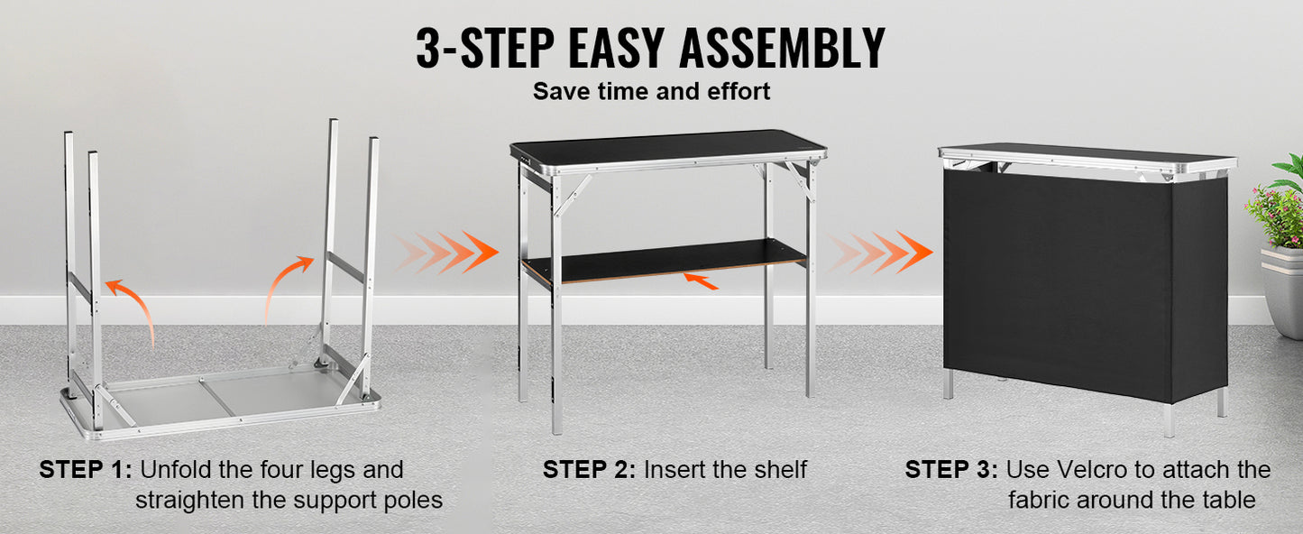 Folding Portable Bar Table | Ideal for Events and Exhibitions