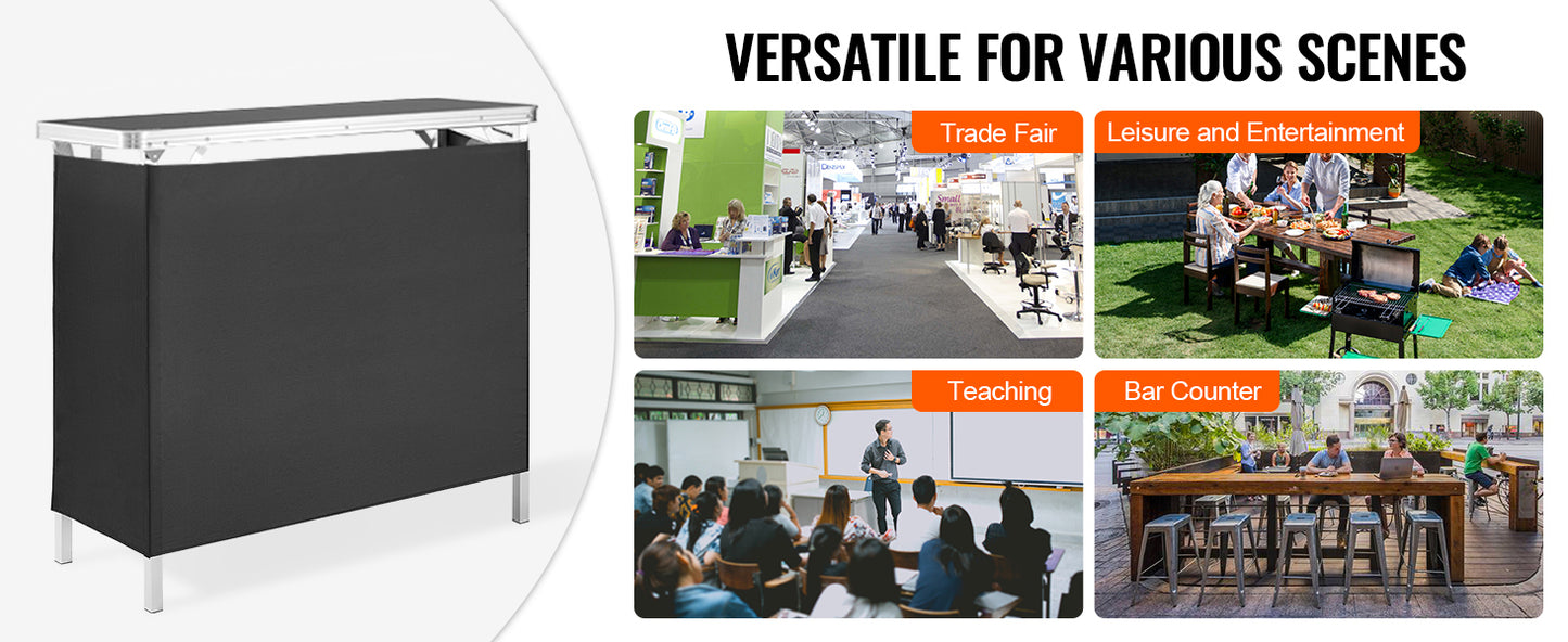 Folding Portable Bar Table | Ideal for Events and Exhibitions
